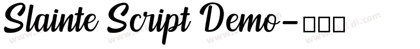 Slainte Script Demo字体转换